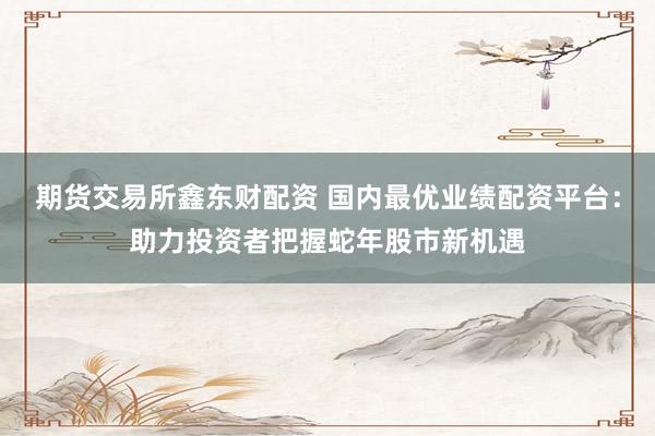 期货交易所鑫东财配资 国内最优业绩配资平台：助力投资者把握蛇年股市新机遇