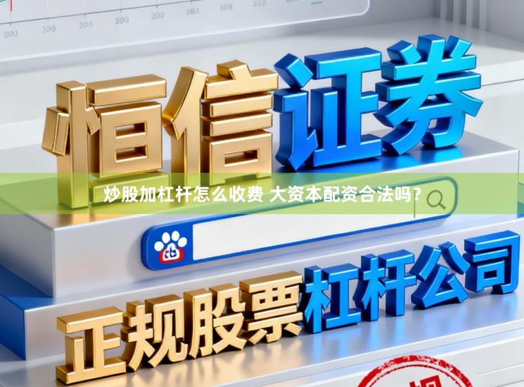 炒股加杠杆怎么收费 大资本配资合法吗？